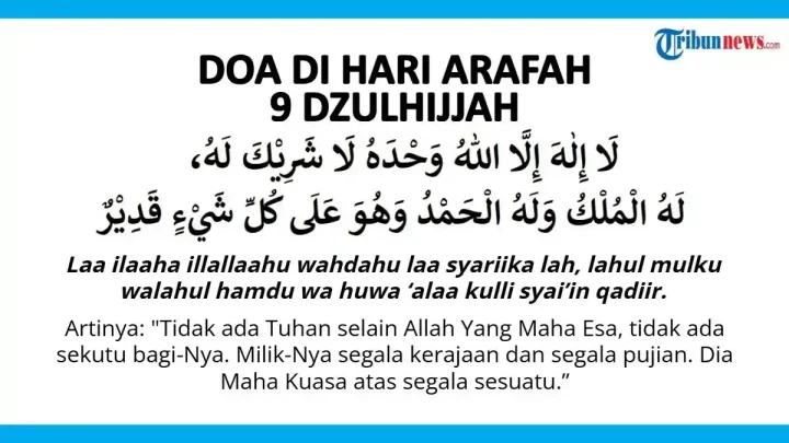 Doa pada Hari Arafah Sesuai dengan Sunnah Rasulullah SAW – Amalan Mustajab Penuh Ampunan