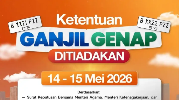 Key Strategy: Ganjil Genap Jakarta Ditiadakan Saat Libur Kenaikan Yesus Kristus 14-15 Mei 2026