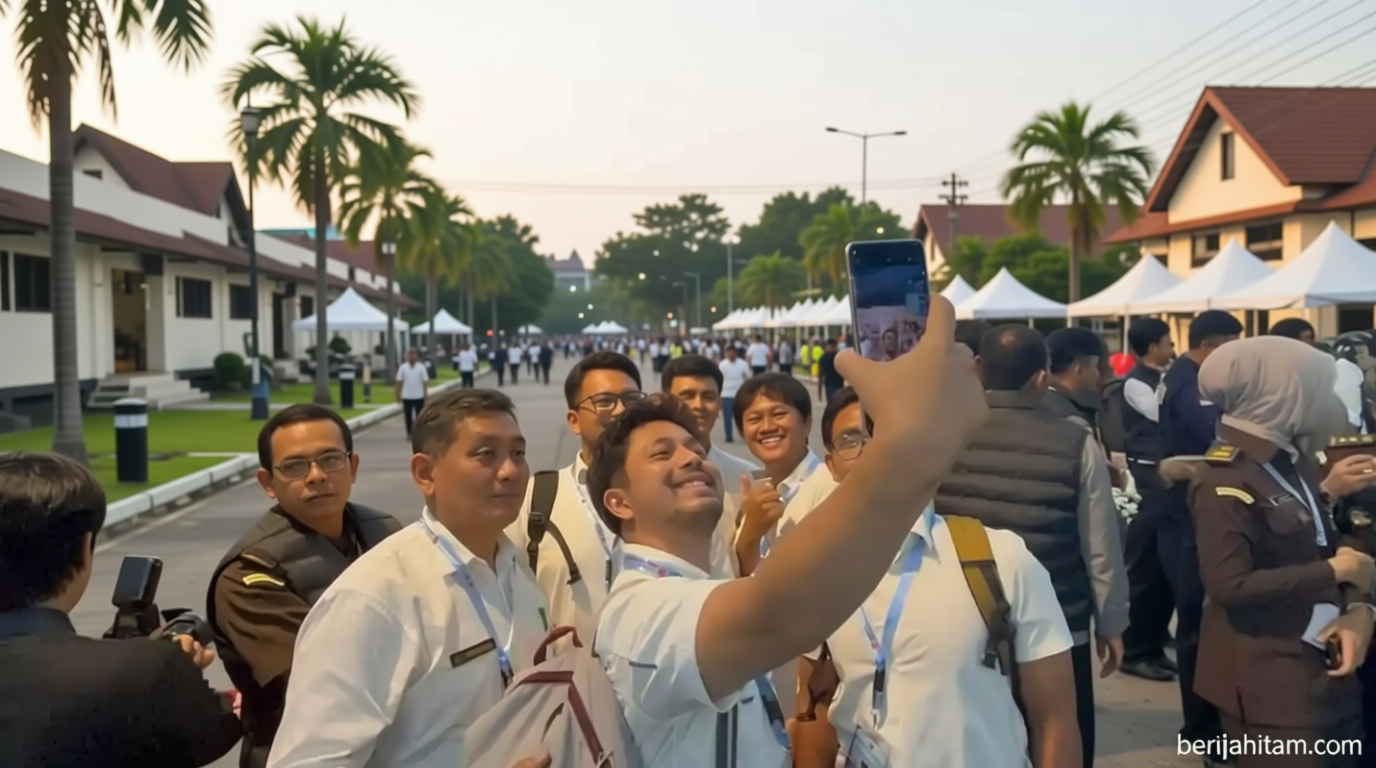 Gundukan Uang Rp 10,2 Triliun di Kejagung Jadi Lokasi Selfie Para Tamu Undangan