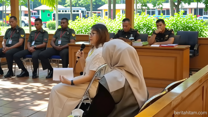 New Policy: Istri Ilham Pradipta Menangis Minta Majelis Hakim Tak Ringankan Hukuman Bagi 3 Terdakwa Anggota TNI