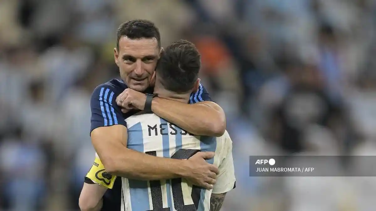 lionel-messi-dan-lionel-scaloni