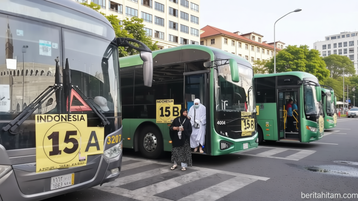 KABAR HAJI – 21 Armada Bus Shalawat Beroperasi lagi, Layani Jemaah Menuju Masjidil Haram