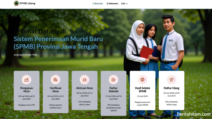 New Policy: Daftar Ulang SPMB Jateng 2026 SMA dan SMKN Dibuka Mulai Besok, Ini Dokumen yang Wajib Dibawa