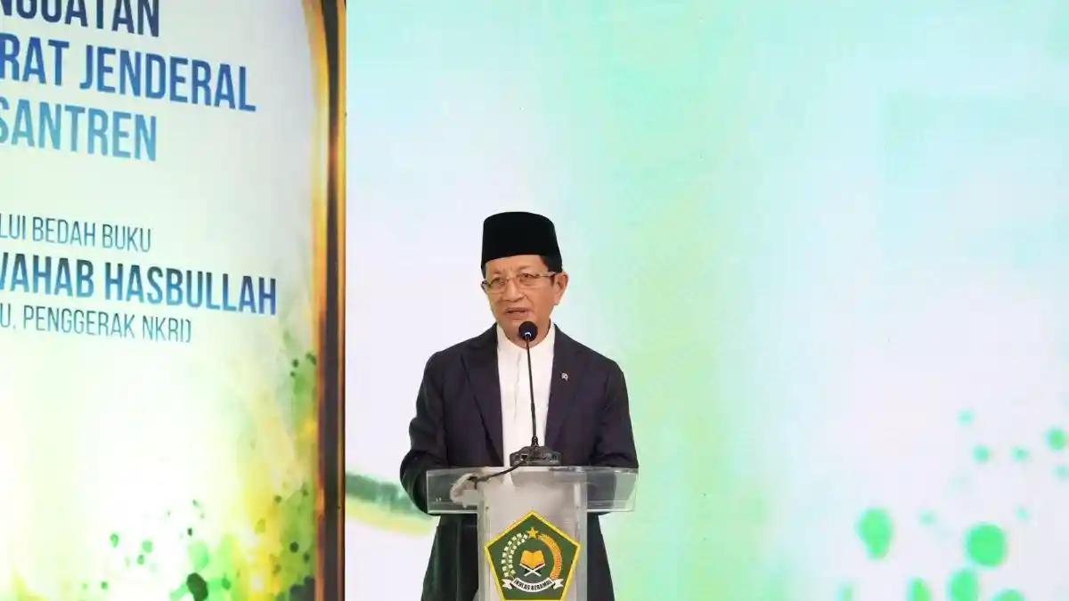 Menteri-Agama-Nasaruddin-Umar-saat-membuka-Bedah-Buku