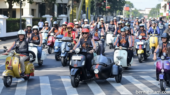 AHY Naik Vespa Susuri Ikon Sejarah Bandung – Sambut HUT Ke-81 RI Bersama Overlanding Indonesia