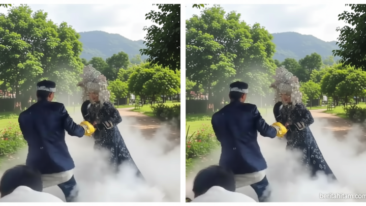 Cerita di Balik Video Viral Pengantin Asal Jambi Sparing Tinju di Pelaminan, Sama-Sama Atlet