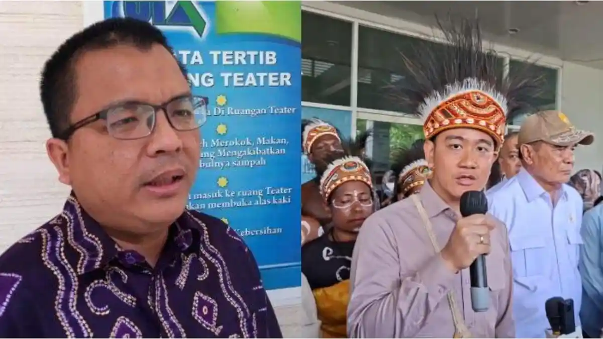 Denny-Indrayana-kiri-dan-Wapres-Gibran-Rakabuming-Raka
