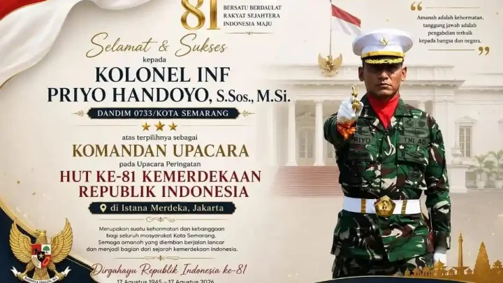 Sosok Kolonel Priyo Handoyo, Komandan Upacara HUT ke-81 RI di Istana
