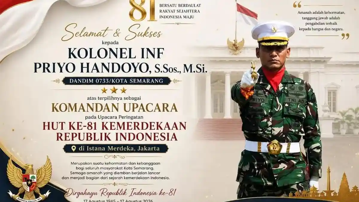 Kolonel-Inf-Priyo-Handoyo-komandan-Upacara-HUT-ke-81-RI-di-Istana-Merdeka-17-Agustus-2026