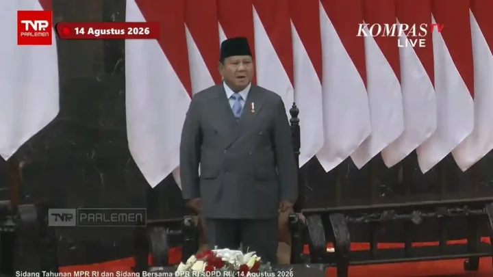Prabowo Beberkan Capaian 21 Bulan Kepemimpinannya dalam Sidang Tahunan MPR 2026